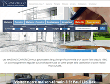 Tablet Screenshot of maisons-conforeco.fr